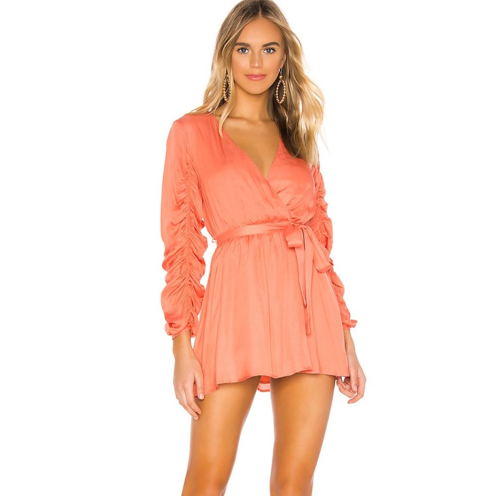 Tularosa Tawney Dress in Salmon